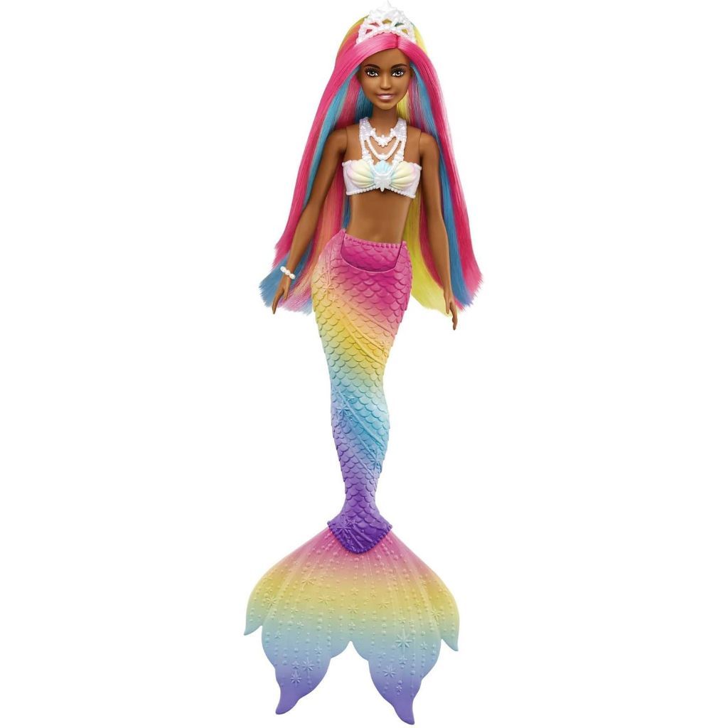 Barbie Dreamtopia Doll, Rainbow Magic Mermaid with Rainbow Hair
