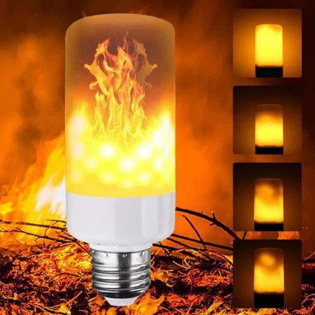 Lampu Api Hias Lampu Obor Api LED Taman Tidur Bohlam Api BESAR Sinatama Listrik