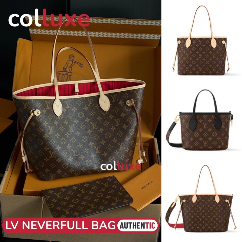 Tas Louis Vuitton LV NEVERFULL#PM#MM#Tas Tote GM 2024 Wanita/Tas Tote