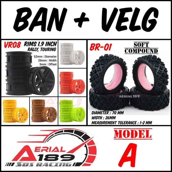 1pcs ban rally touring RC 1/12 1/10 1/14  XV01 TT02 SNRC LC PTG-2 VR08 - Model A, Hitam by Urbanite 