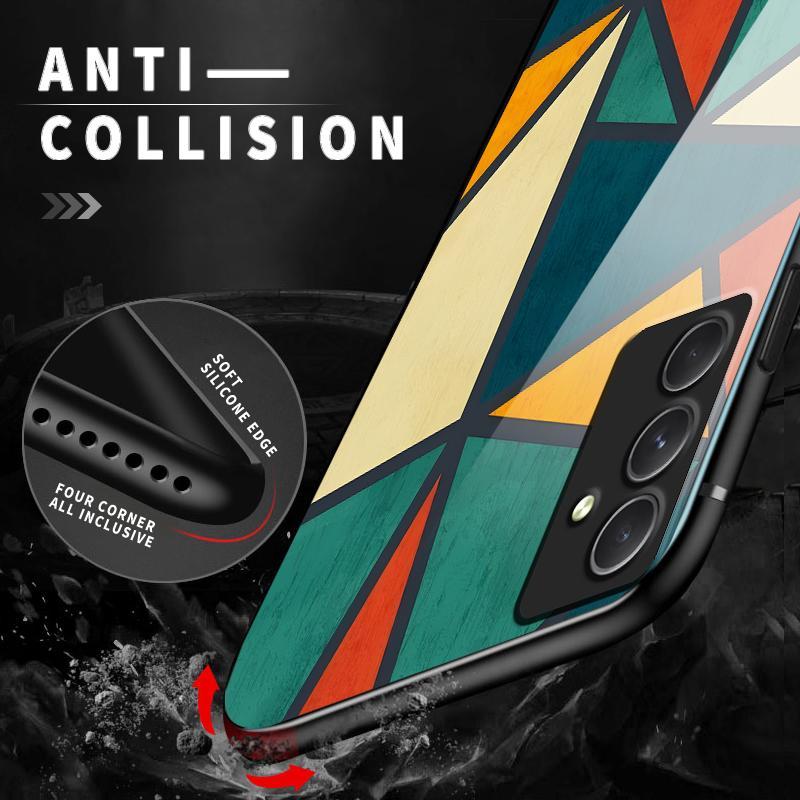 Glass Case For Samsung A54 5G A52 4G A72 A71 A50 A50s A51 UW A52s A53 A55 A56 A7 2018 A70 A70s A73 S