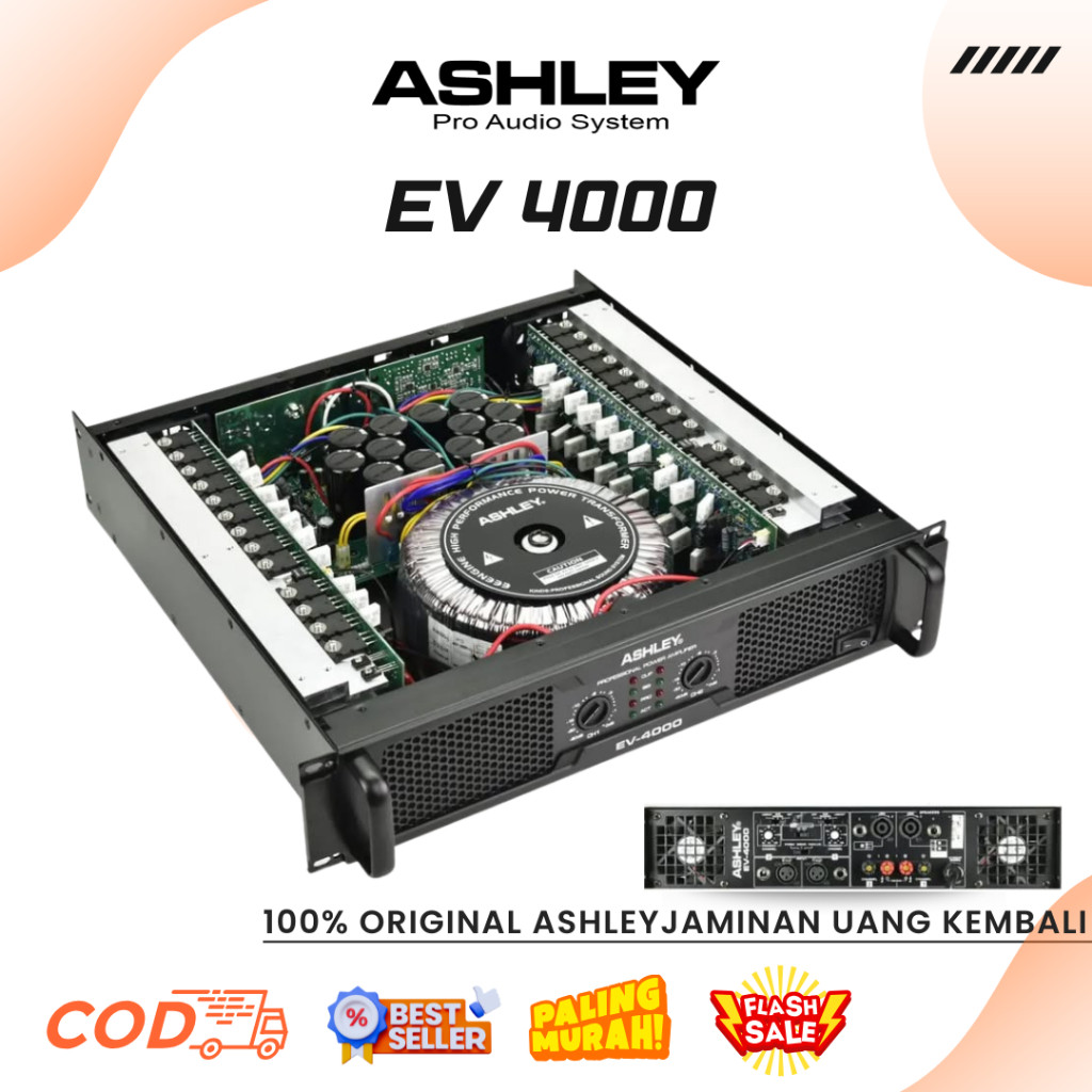 Power Ashley EV 4000 Ashley EV 2800 Ashley EV 3000 Professional Power amplifier Class H