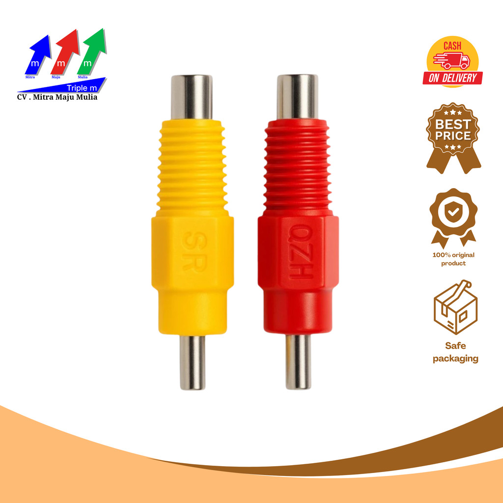 NIPPLE DRAT MERAH KUNING MMM2- NIPEL DRAT MERAH KUNING / Nipple Ayam Broiler / Alat Ternak Ayam