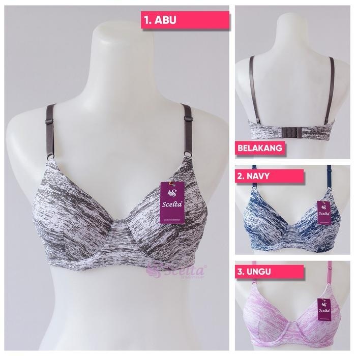 Scelta - Bh Bra Model Baru Scelta Simple Busa Full Cup Scelta Sc 1649 - Abu, 36