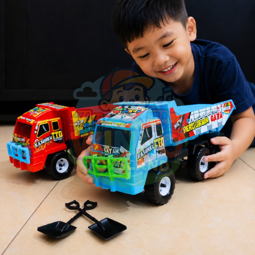 Mainan Truk Dump Anak Truck Oleng KTG Plastik Besar Bak Angkat Main Pasir Terlaris COD