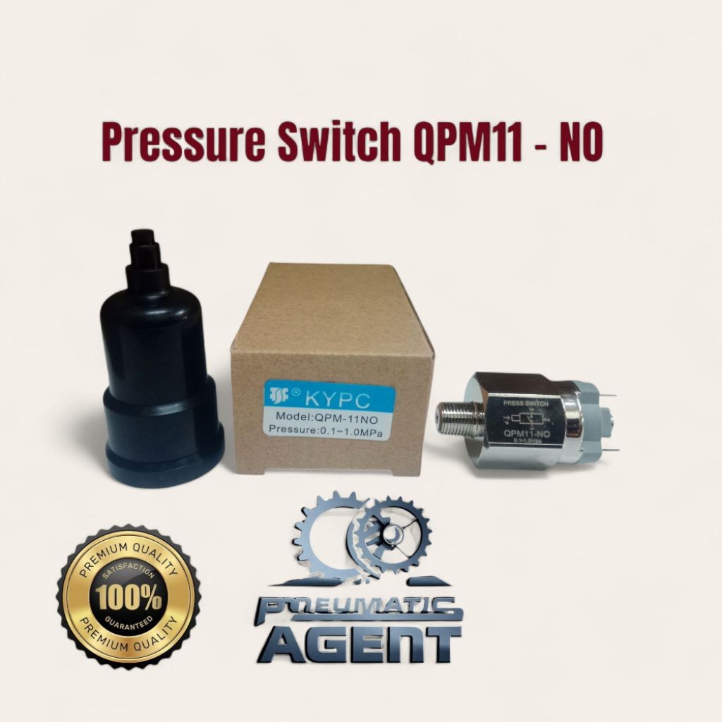 GILISHOP Pressure Switch Pneumatic Drat 1/8 Merk KYPC QPM-11-NO/QPM-11-NC