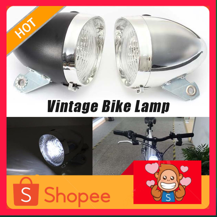 Lampu Depan Sepeda Onthel Ontel Retro Style Lampu Led Sepeda Depan Classic Klasik | Dynamo Lighting 