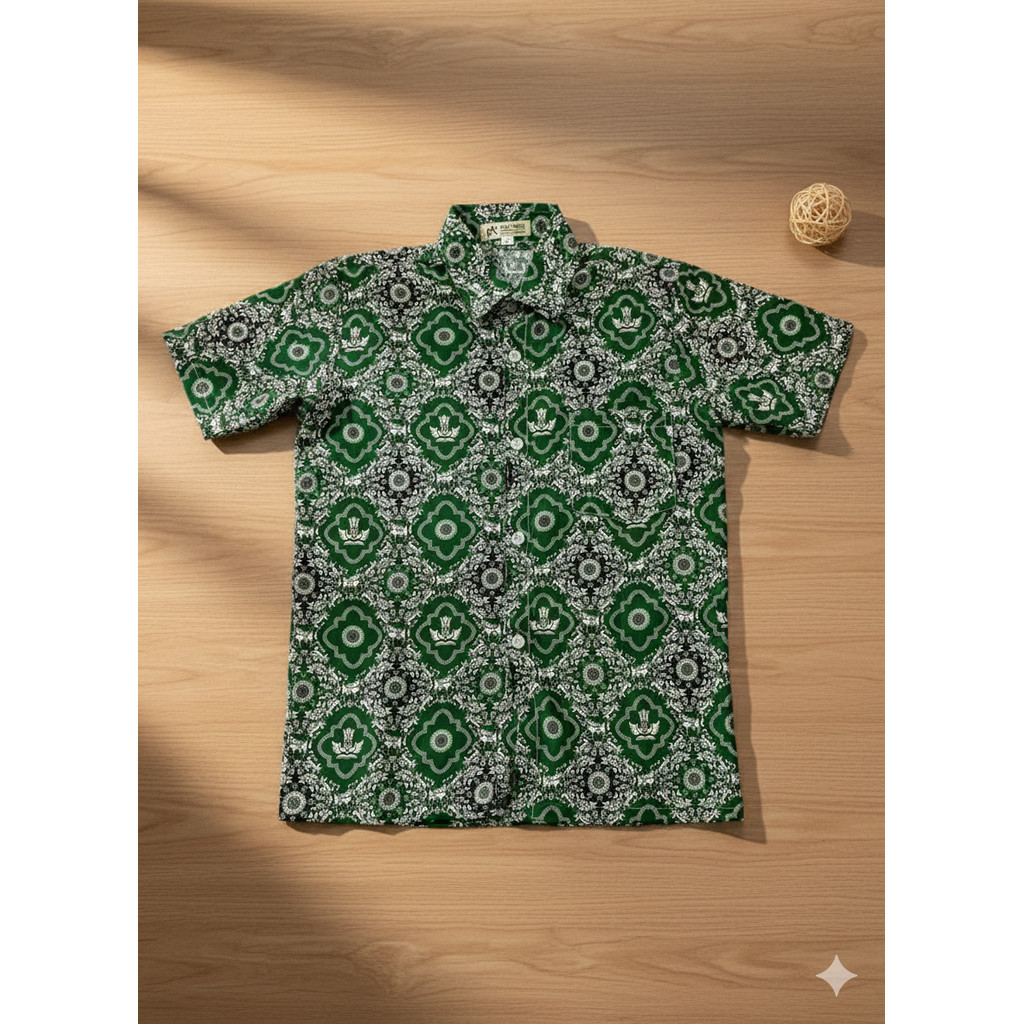 Batik MI tunas Hijau /Kameja Batik SD negeri / Batik Sekolah
