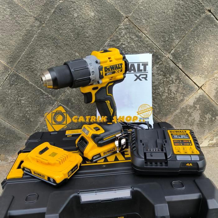 Dewalt DCD 805 Bor Dewalt DCD805D2T Bor Baterai Dewalt 20V Xr Cordless Hammer Drill - PAKET 1 BATERA