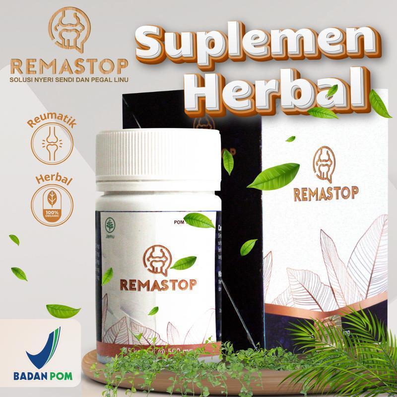 Kapsul Herbal REMASTOP untuk Meredakan Pegal Linu dan Nyeri pada Persendian - 60 Kapsul Vitamin vita