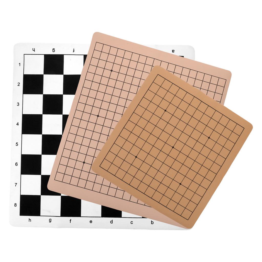 3pcs Folng Double Sided Chessboard Roll Up Xiangqi Game Mat For Travel Outdoor Family Play Portable 