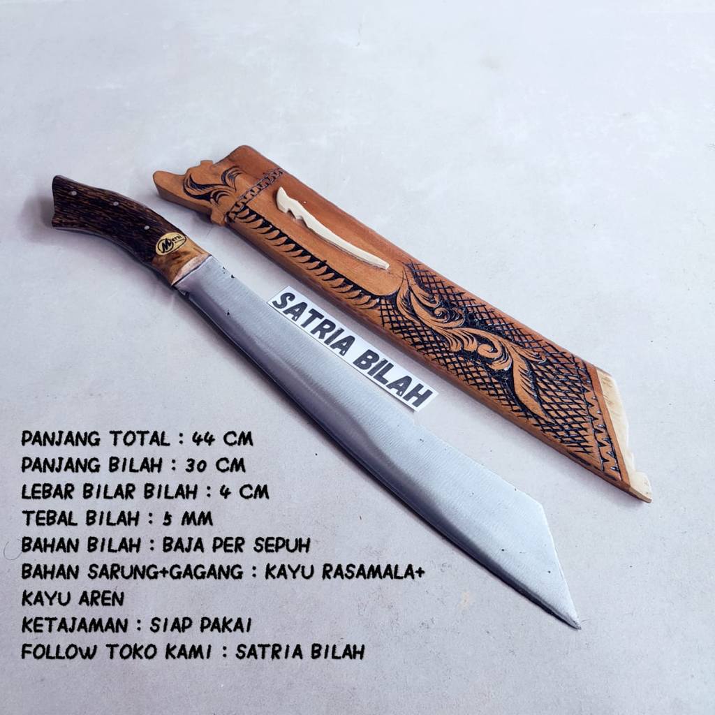 Golok Patimura Asli Cibatu Golok baja per pemotong kayu dan bambu full tank siap pakai