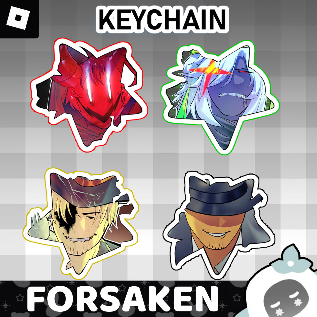Ganci / Gantungan Kunci Akrilik ROBLOX FORSAKEN STAR KEYCHAIN (C00LKIDD, 1X1X1X1 BETRAYED, GASHARPOO