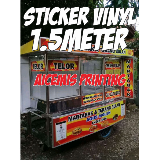 Sticker Vinyl meteran / Sticker Vinyl / Sticker Gerobak / Sticker Tempel / Sticker Murah