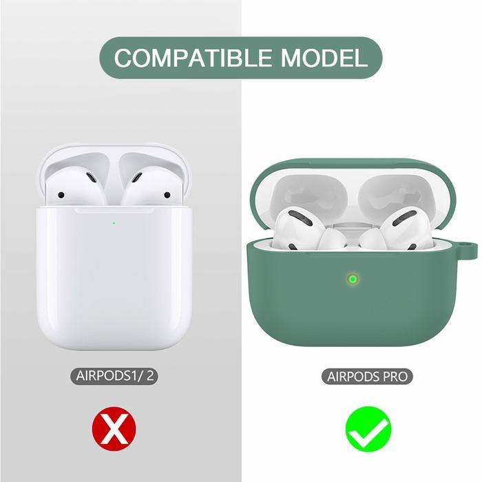 AirPods Pro Case Silicone Cover Soft-Skin Friendly Touch Protective - Ivory Grey