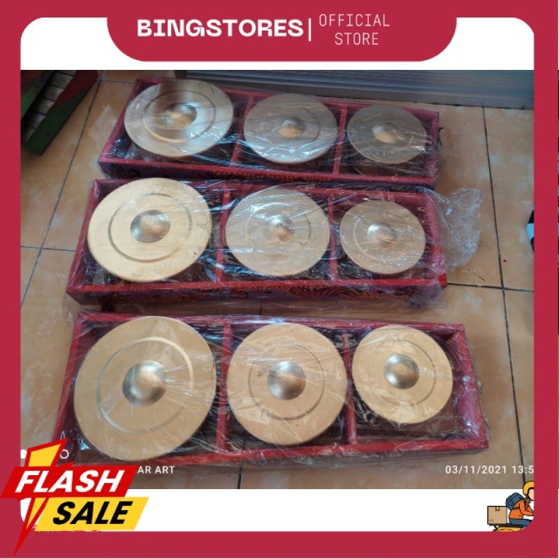 SIAP KIRIM Kenong Mainan / Mainan Anak / Kenong Jaranan / Bonang Isi 3 MGM KN