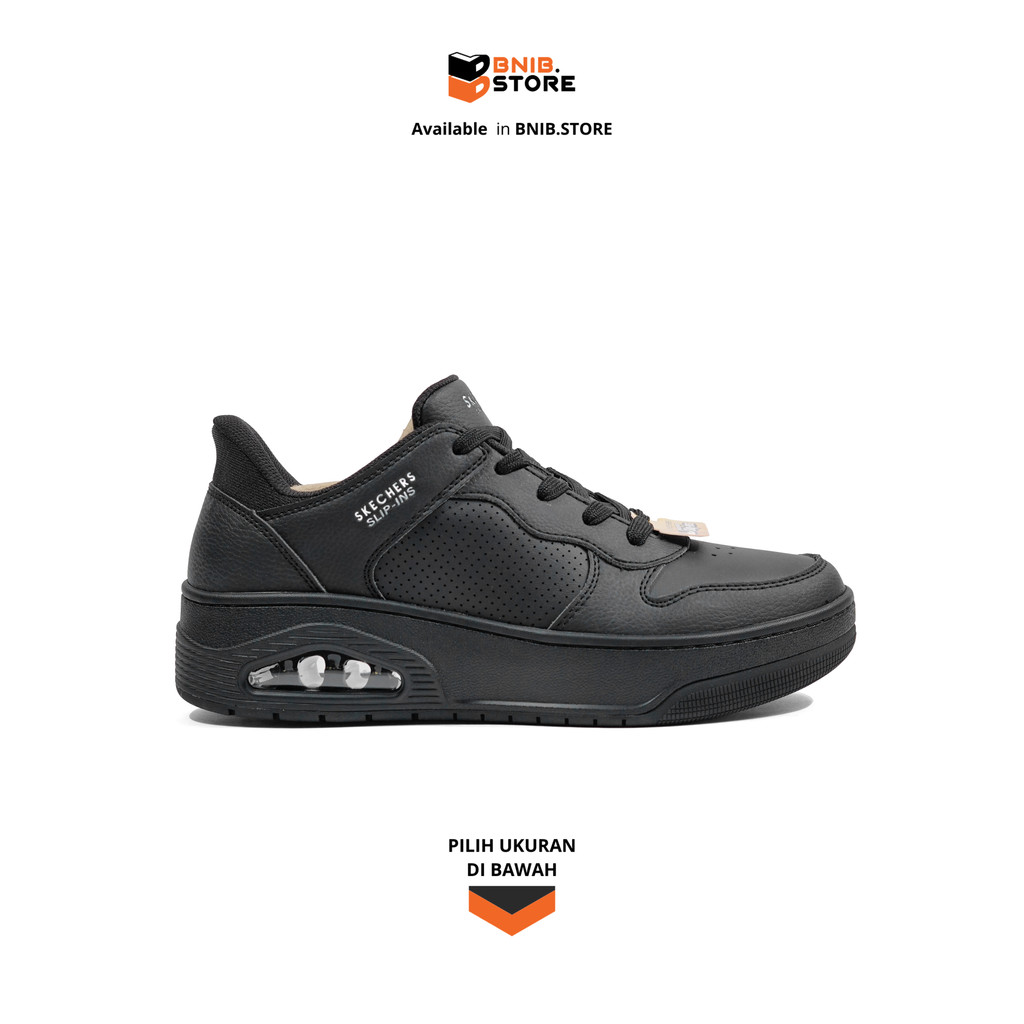 Skechers Uno Court Acacia Full Black [183151BBK] Original