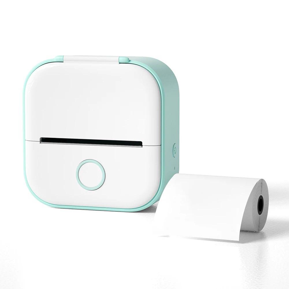 Mini Pocket Printer Portable Bluetooth-Compatible Thermal Printer Inkless Sticker Printer