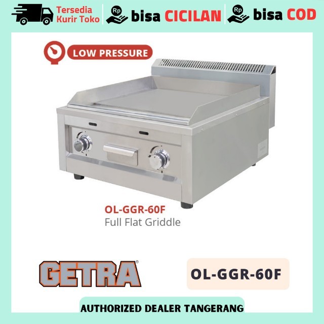 GETRA OL GGR 60F OL-GGR-60F GAS GRIDDLE FULL FLAT GRIDDLE STAINLESS