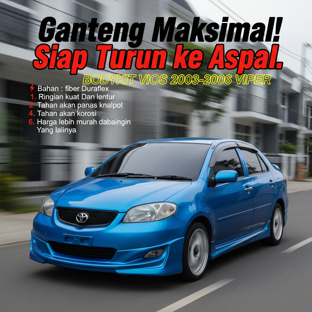 (Garansi) Cicilan 0% Bodykit Vios Gen 1 Viper Bodykit Vios gen1 bodikit vios gen1 2003 2004 2005 200