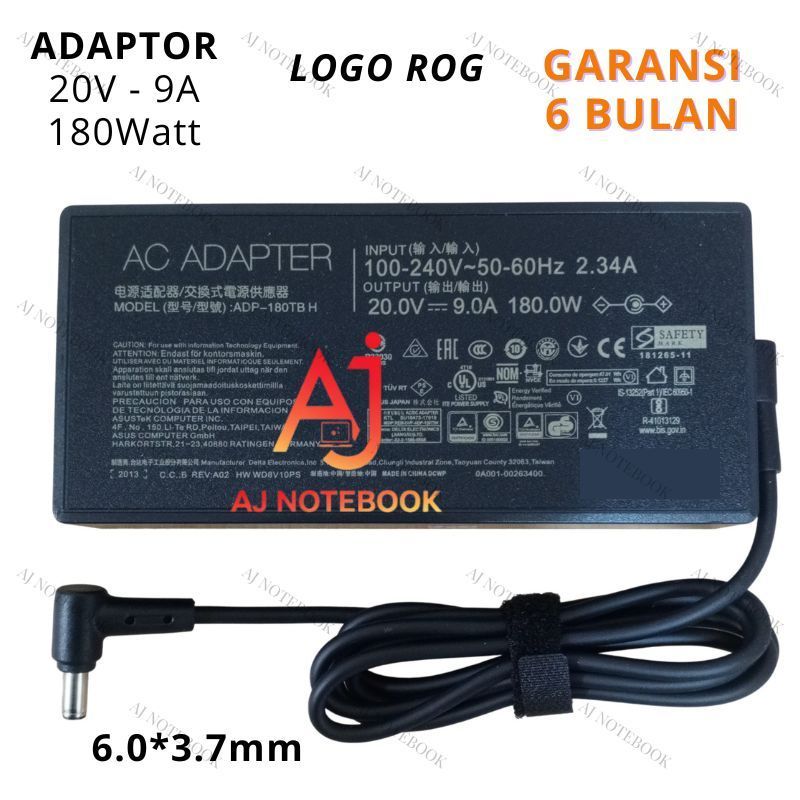 Charger Adaptor Asus ROG Zephyrus GA502DU GA502D GA502 Series -AJNB