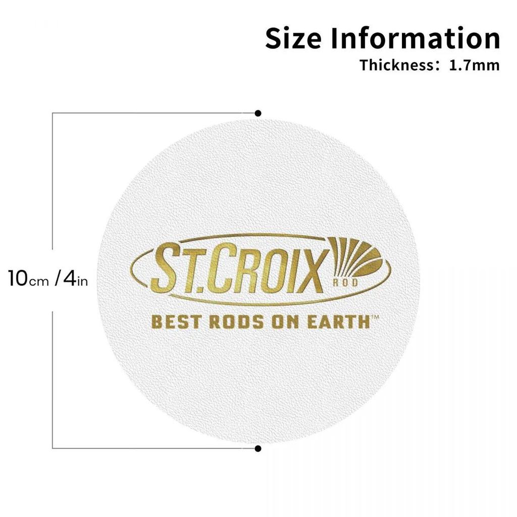 Life Love St Croix Merch Coasters Leather Placemats Nonslip ulation Coffee Mats For Home Kitchen nin