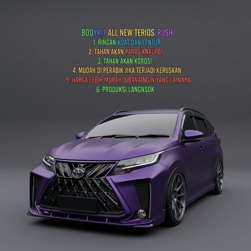 bodykit all new terios 2018-2026 bodykit all new rush 2018-2026 body kit bodikit