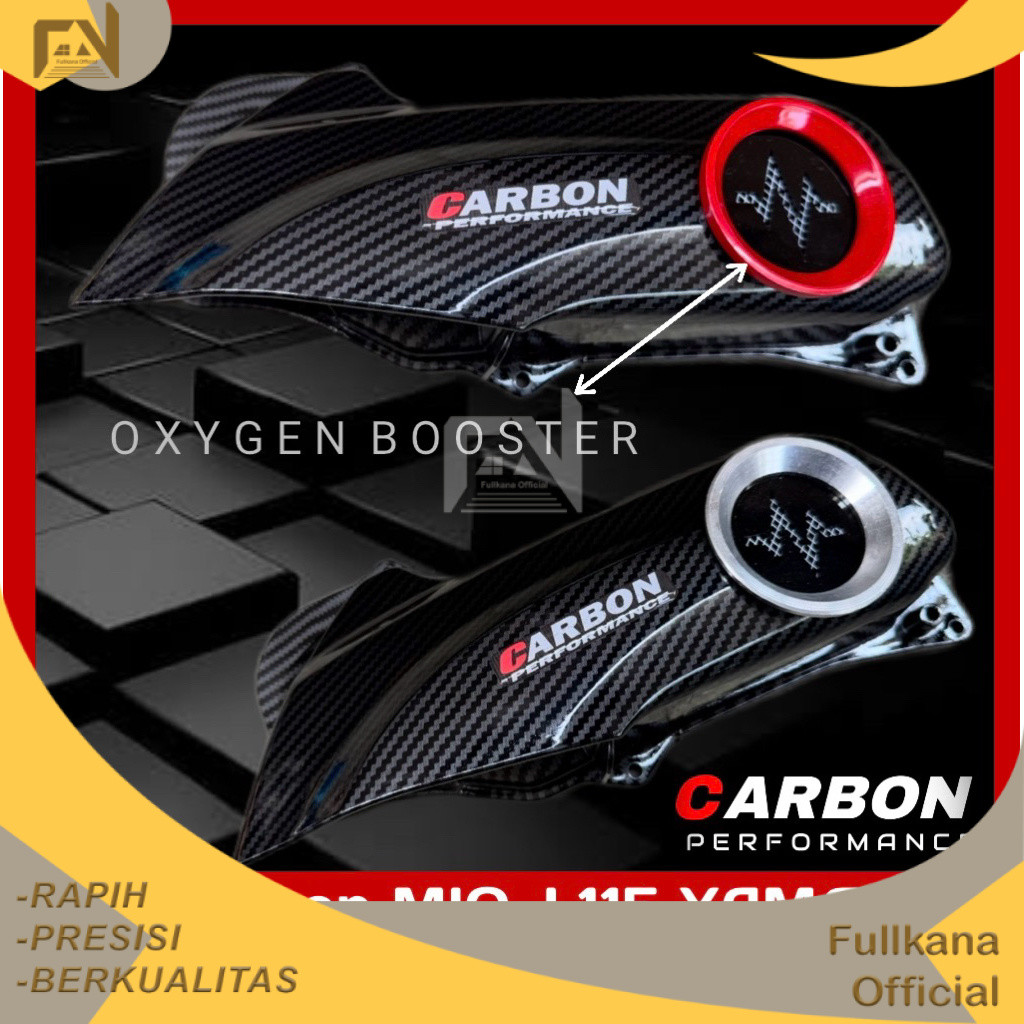 CORONG UDARA TUTUP FILTER MIO J CARBON CORONG RAPAT  Mio j Mio soul gt 115 fino 115 x ride 115 varia
