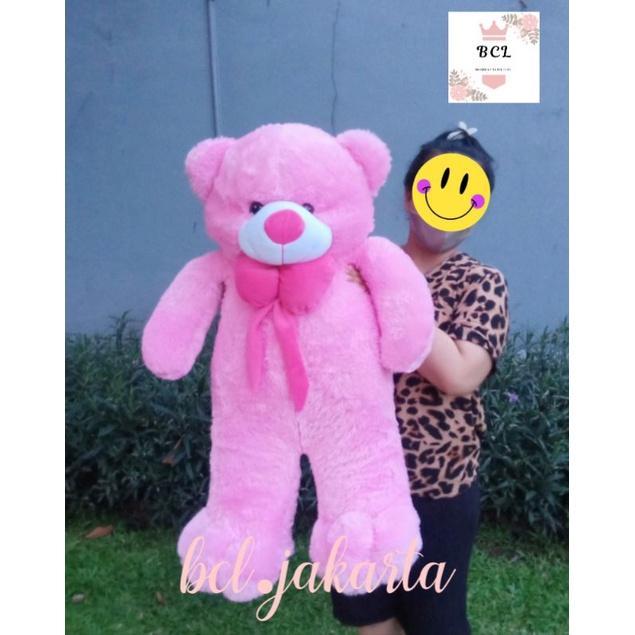 PROMO  BONEKA BEAR BERUANG BESAR 1 METER - pink