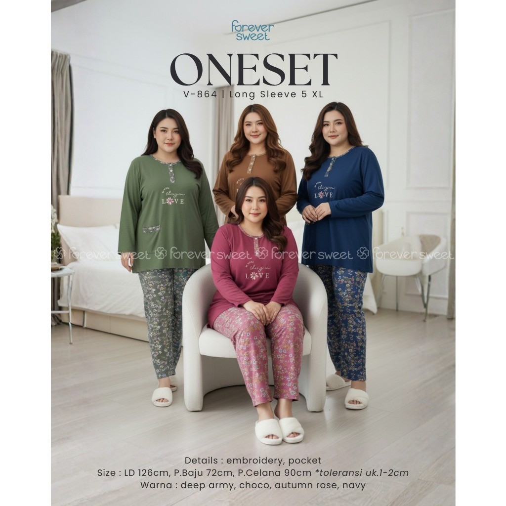 baby doll/ setelan Jumbo Panjang panjang  ( 5xl ) Forever