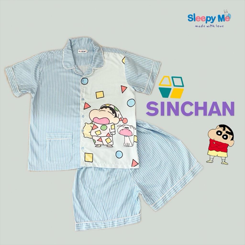 PIYAMA KATUN JEPANG SLEEPY SINCHAN