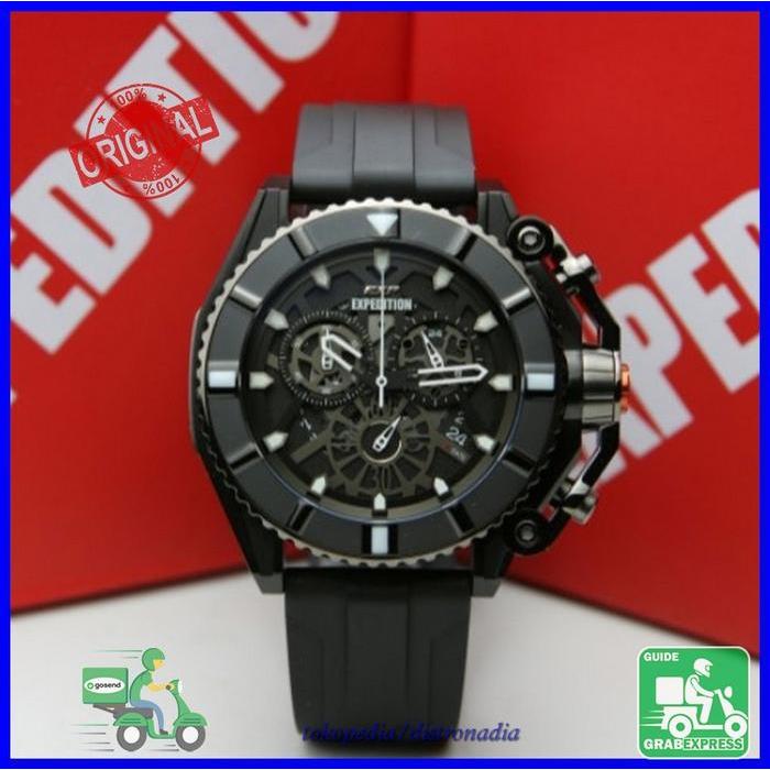 Jam Tangan Pria Expedition E6775 Mc Brown Rosgold Black Original