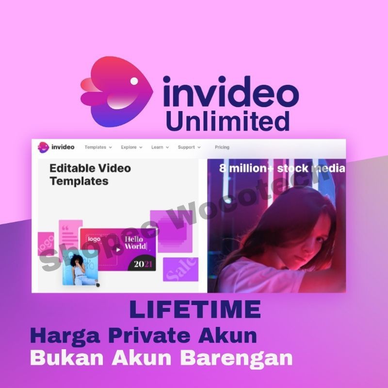 Invideo Premium Lifetime - Private Dashboard & Templates