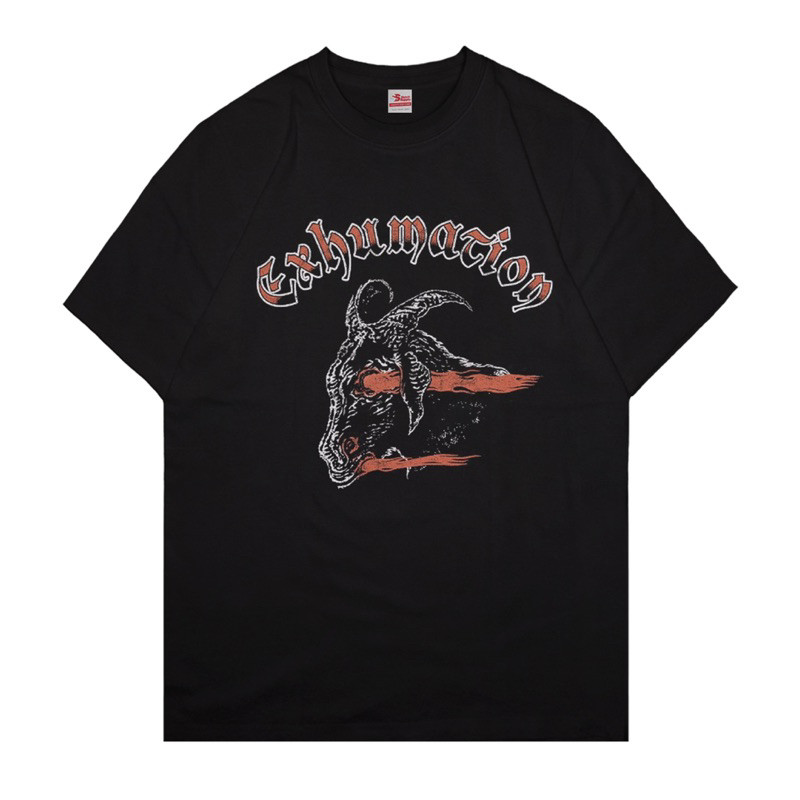 Xtrememerch Exhumation "Goat" 100% Original Kaos Boxy Fit T Shirt