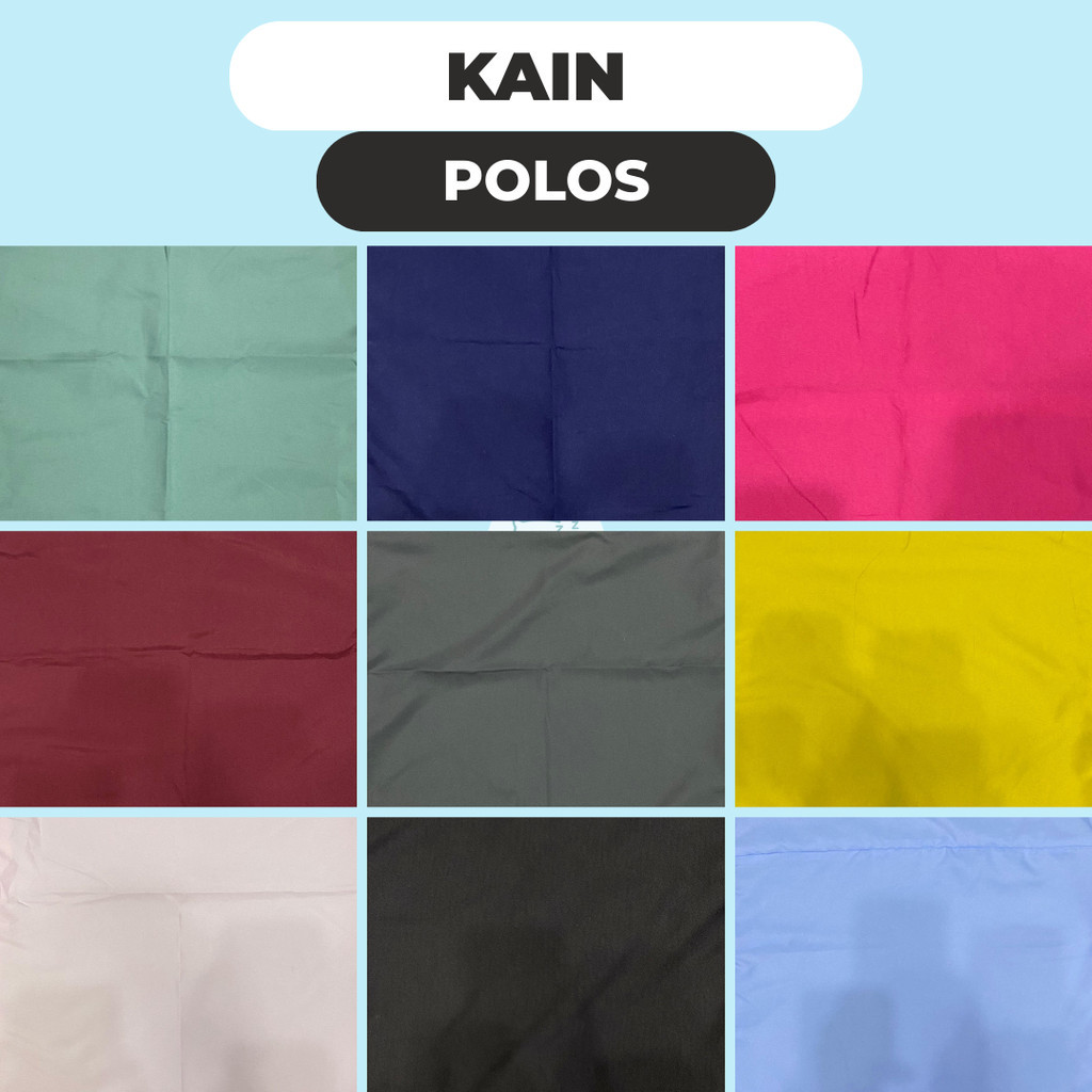 Kain Polos Meteran Bahan Disperse - Kain Meteran Polos Eceran Bahan Disperse Polymicro