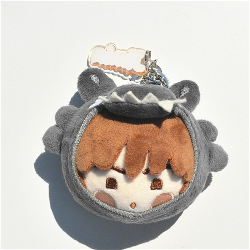 New Kpop Korean Boys FESTA V Cartoon Plush Keychain Keyring Pendant Cute Big Head Key Rings Fans Bir