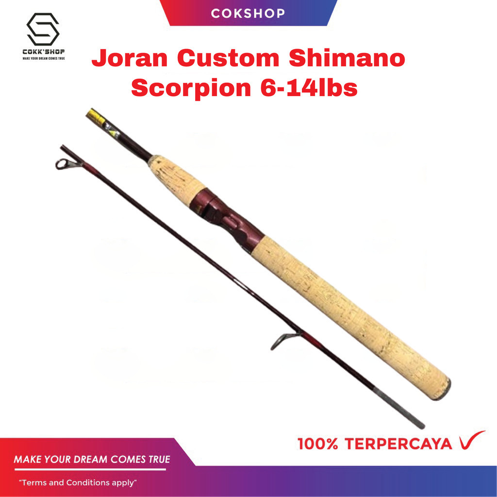 COKSHOP16 Joran scorpion shimano 6-14lbs 183cm Premium Original