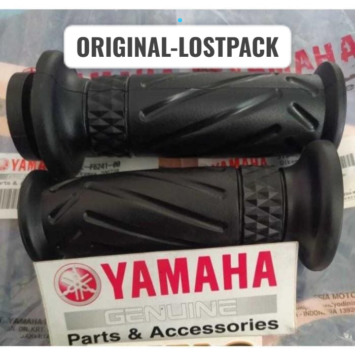 KARET STANG HANDGRIP STANG MOTOR  YAMAHA FINO LEXI X-RIDE NMAX ASLI ORIGINAL 100% LOSTPACK -NEW OLD 