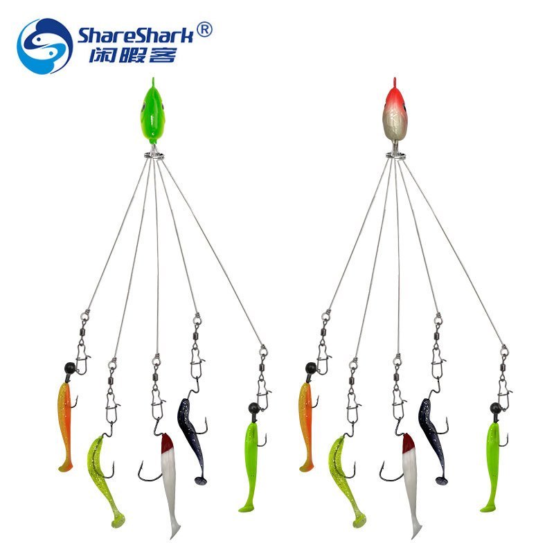 Alabama Rig Spider Bait 5 Arms – Umpan Predator Air Tawar & Laut