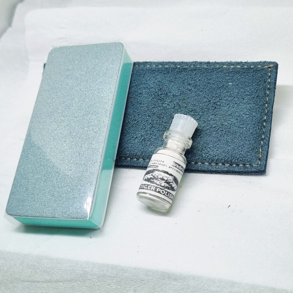 spartax HIJAU tosca pengkilap batu akik / paket pengkilap batu akik kulit gosok serbuk intan minimar