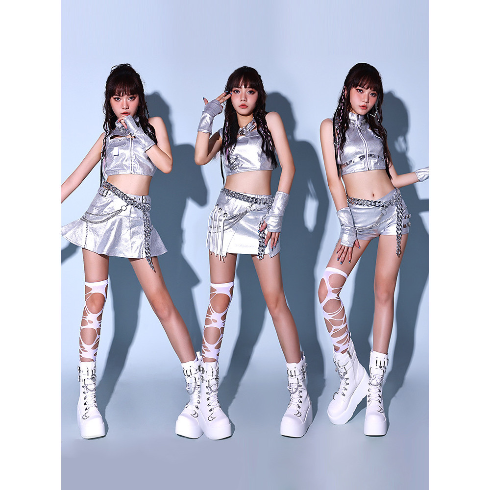 Jazz Dance Performance Costume New Set Sexy Sweet Cool Dancewear Korean Dance Outfit kpop Girl Group