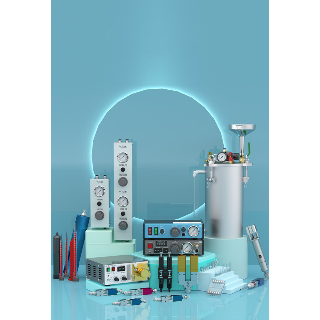 Automatic Glue Dispenser High Precision Glue Dispensing Machine Manual/Pedaling Control Epoxy Resin 