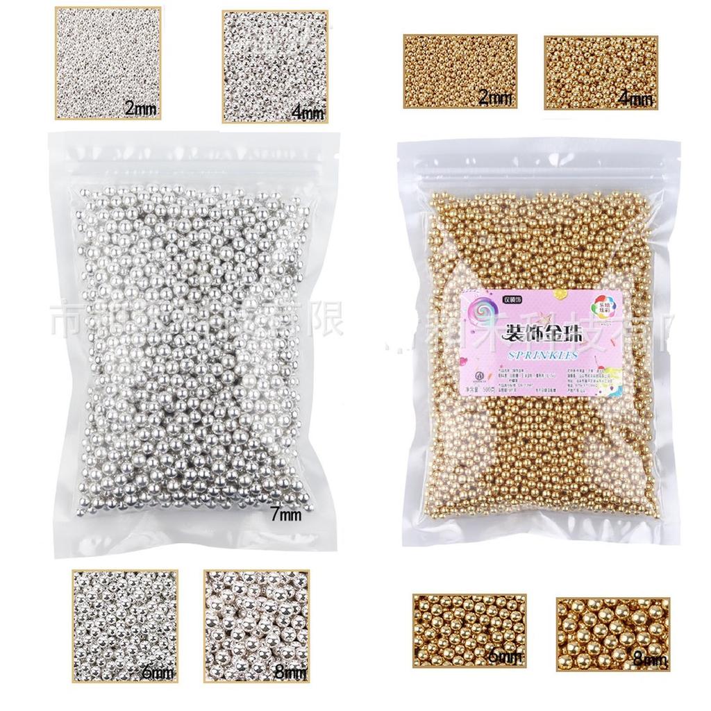 Hiasan Edible Sprinkle / Sprinkler Kue / Hiasan Edible Gold Silver