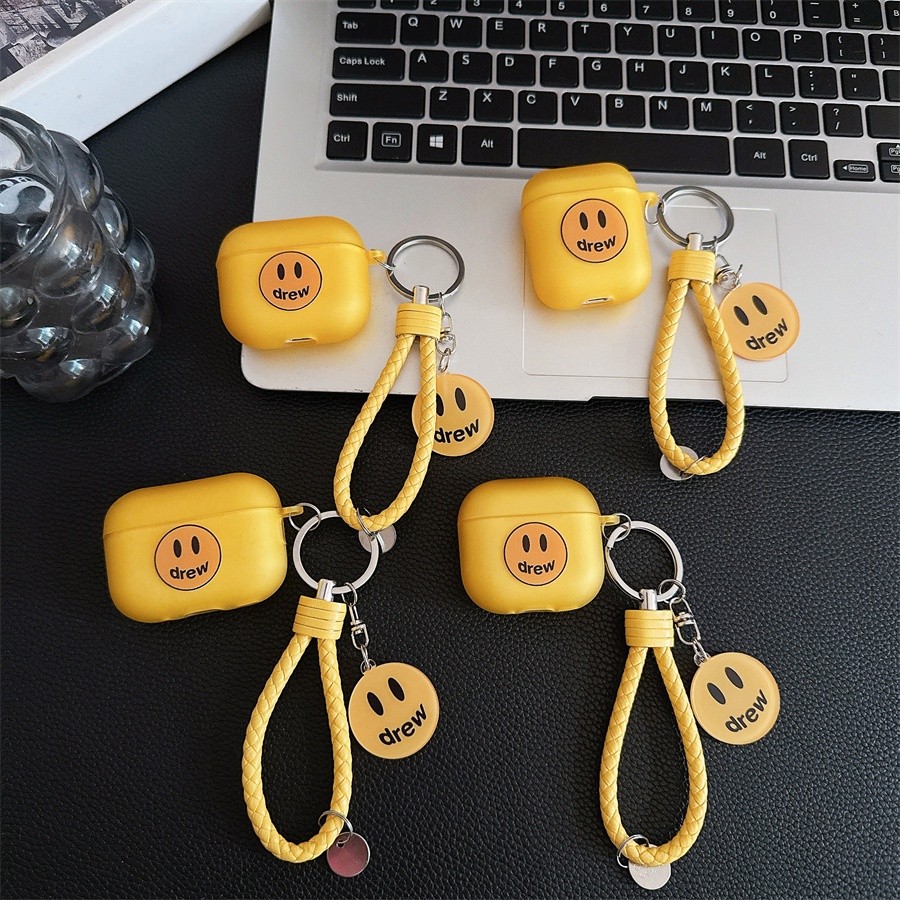 Airpods4 Airpods Pro2 AirPods Pro Airpods3 gen3 AirPods2 Creative Cartoon Smile Drew Soft Protection
