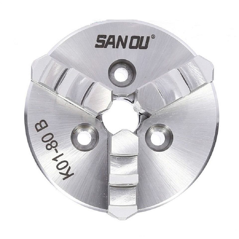 K01-80 SANOU LATHE Chuck K01-80B 80mm 3-M5 3 Jaws Manual Lathe Chuck