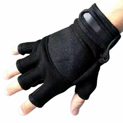 Sarung Tangan Motor Setengah Jari Pria Wanita Anti Slip Half Finger Gloves Tactical Outdoor Berkendara Sepeda Gym Fitnes Olahraga Mancing Motoran Touring Adem Elastis Nyaman Murah Berkualitas Premium Polos Pelindung Tangan