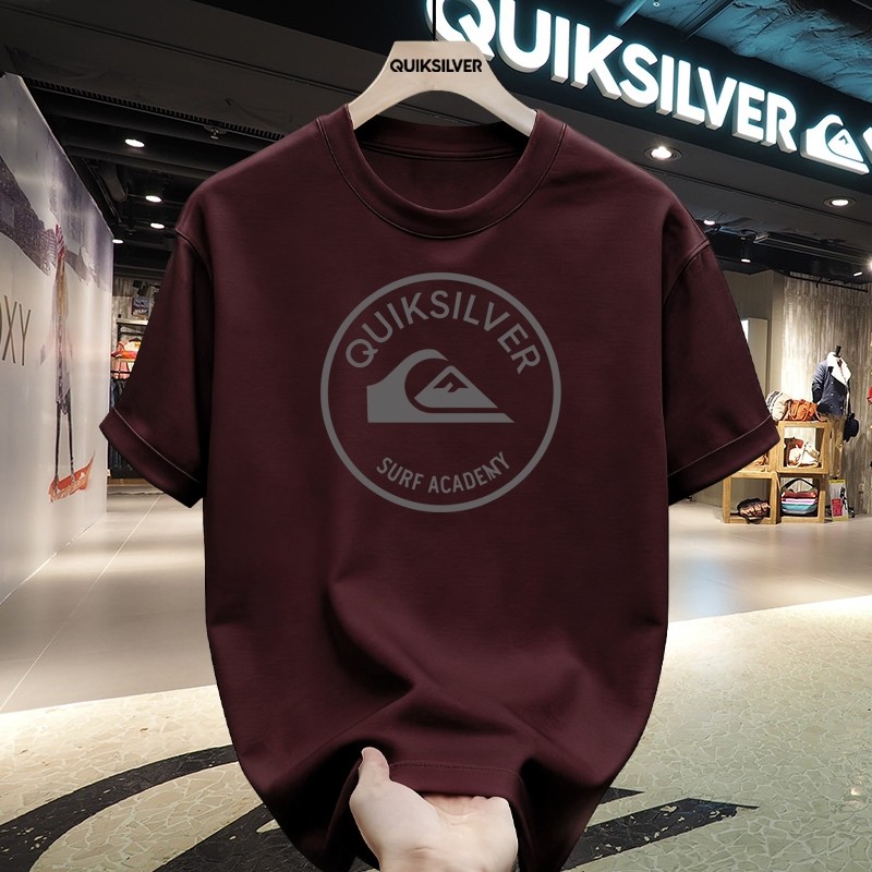 COD Kaos Fashion Quiksilver Original T-shirt Pria Style Santai Lengan Pendek Bahan Premium Cotton Be