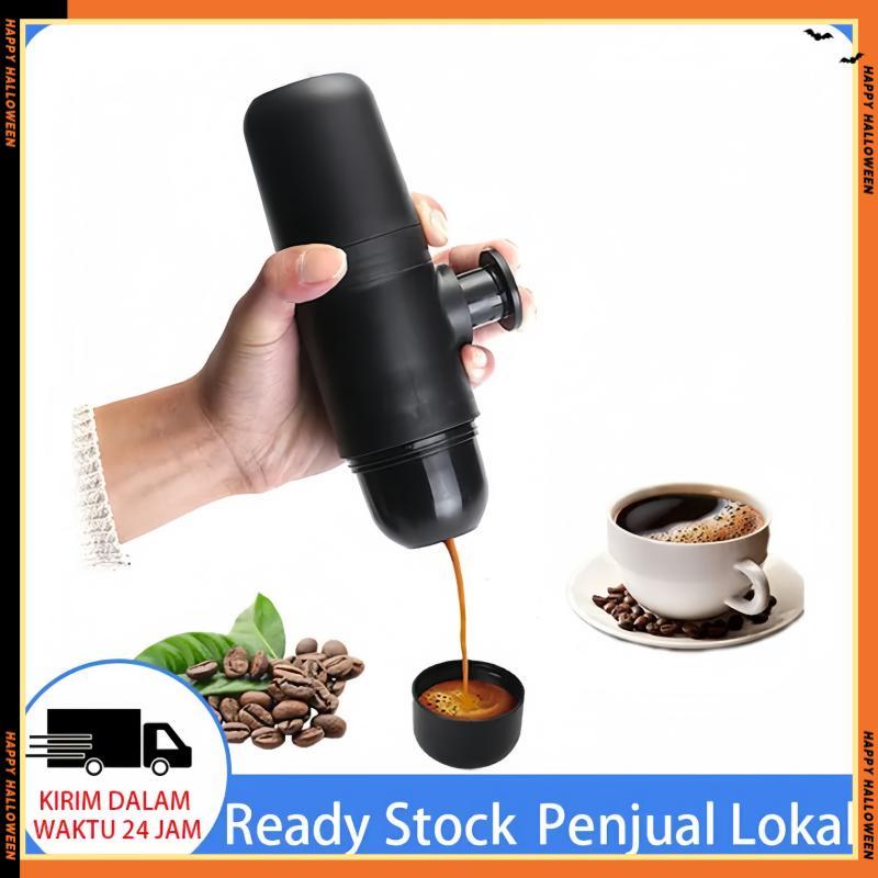 Manual Kopi Portabel Mesin Kopi Kapsul Tekanan Espresso Pembuat Kopi Genggam Mesin Espresso untuk Ru