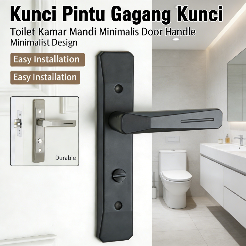 Gagang toilet kunci kamar pintu door toilet kunci Kamar Minimalis Kunci Mandi Pintu