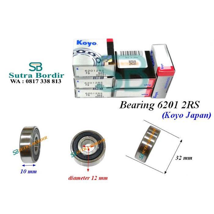 Bearing 6201 2RS bearing KOYO 6201RS Bearing Industri 6201rs koyo by Josscom